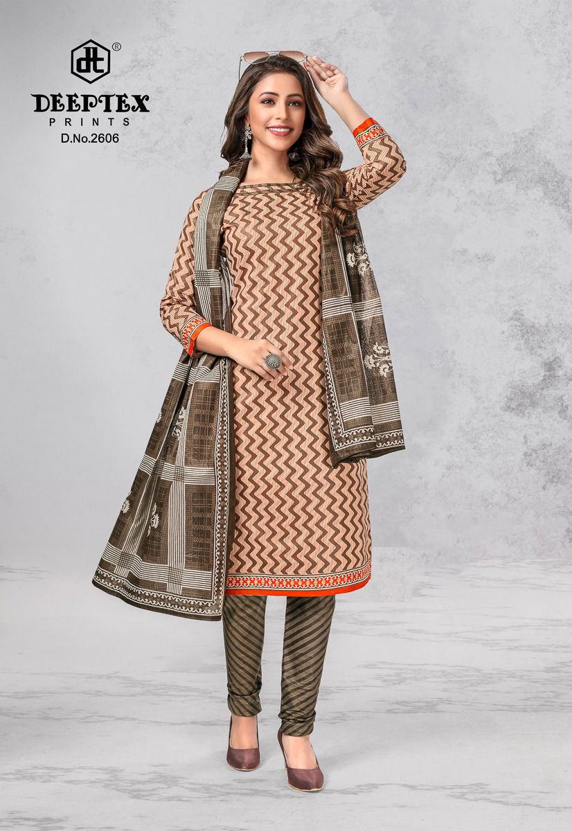 Deeptex Chief Guest Vol 26 Regular Wear Wholesale Printed Cotton Dress Material
